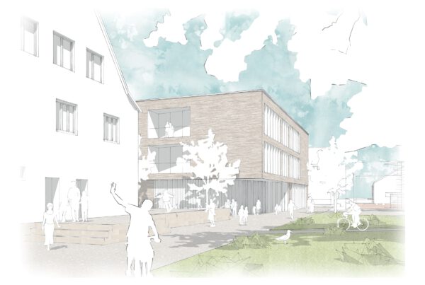 Wettbewerb Grundschule Münster Perspektive Eingang